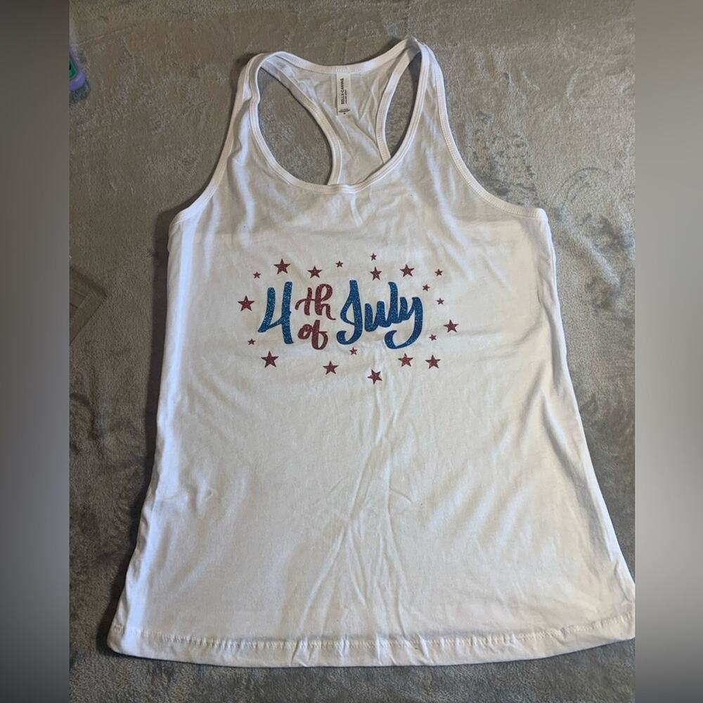 NEW PATRIOTIC racerback tank top t-shirt Size M